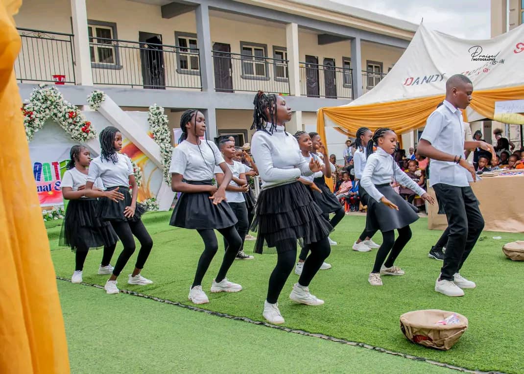 Students participating in Art and Drama activities